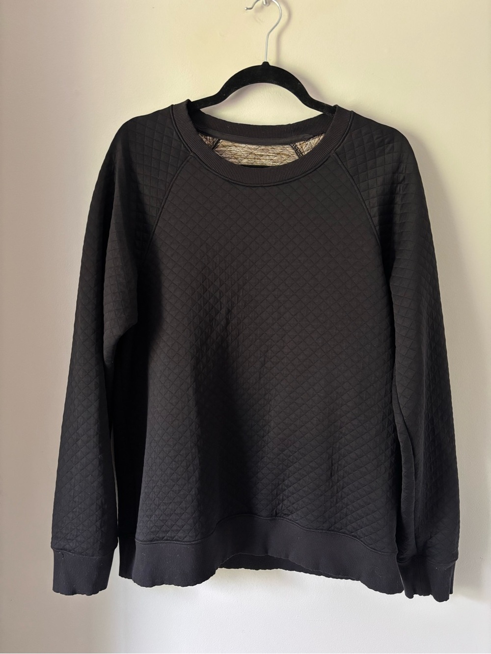 ALO Yoga Men's Quilted Crewneck Sweatshirt - Black XL